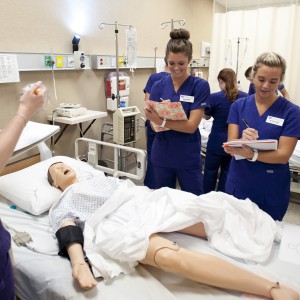 Nursing Class in lab  30 AUG 2013  TTU Photo/Ben Corda